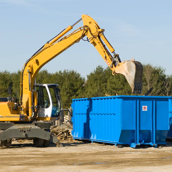 what size residential dumpster rentals are available in Oppenheim NY